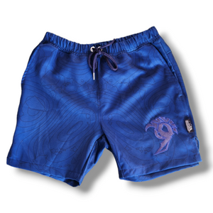 Topography Hybrid Shorts blue