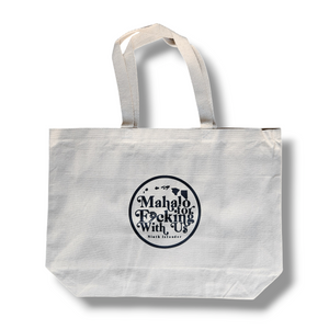 Mahalo Jumbo Canvas Totes