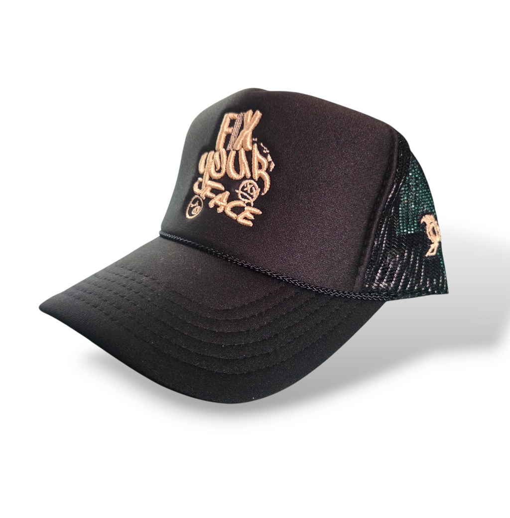 FIX YOUR FACE 5 panel foam Snapback