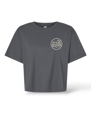 MAHALO Boxy Cut Off Tshirt   charcoal/cream