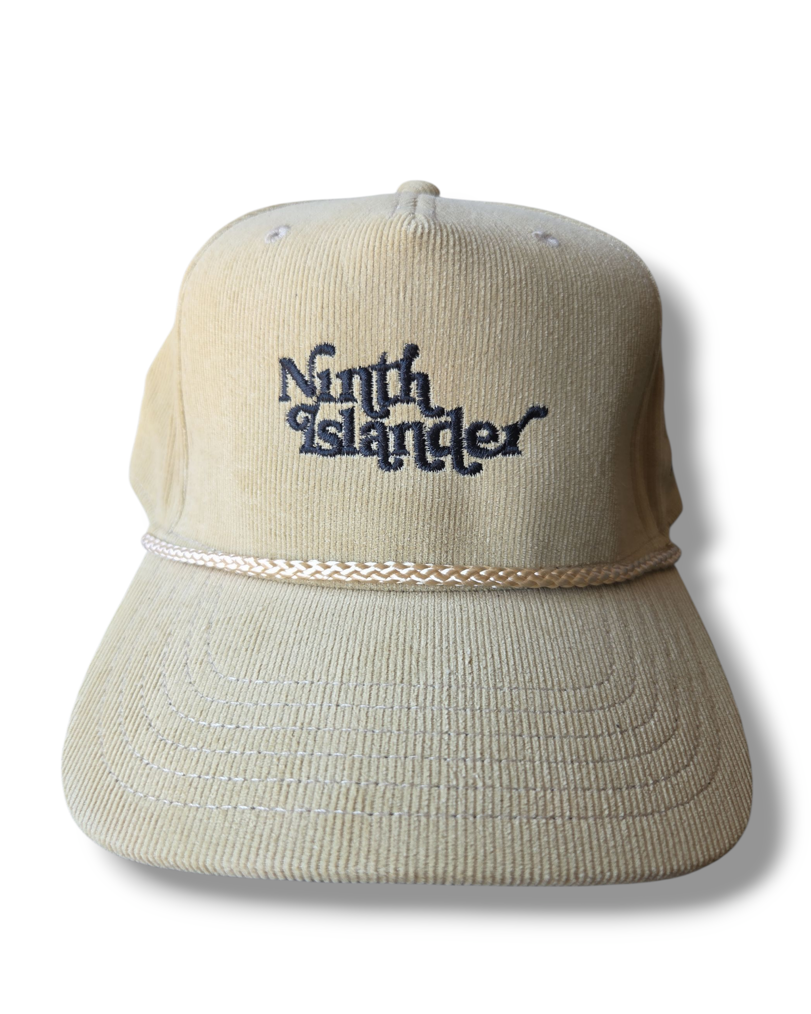 NINTH ISLANDER tan corduroy snapback
