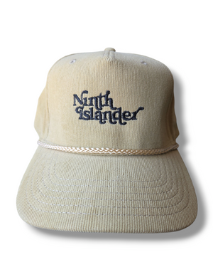 NINTH ISLANDER tan corduroy snapback