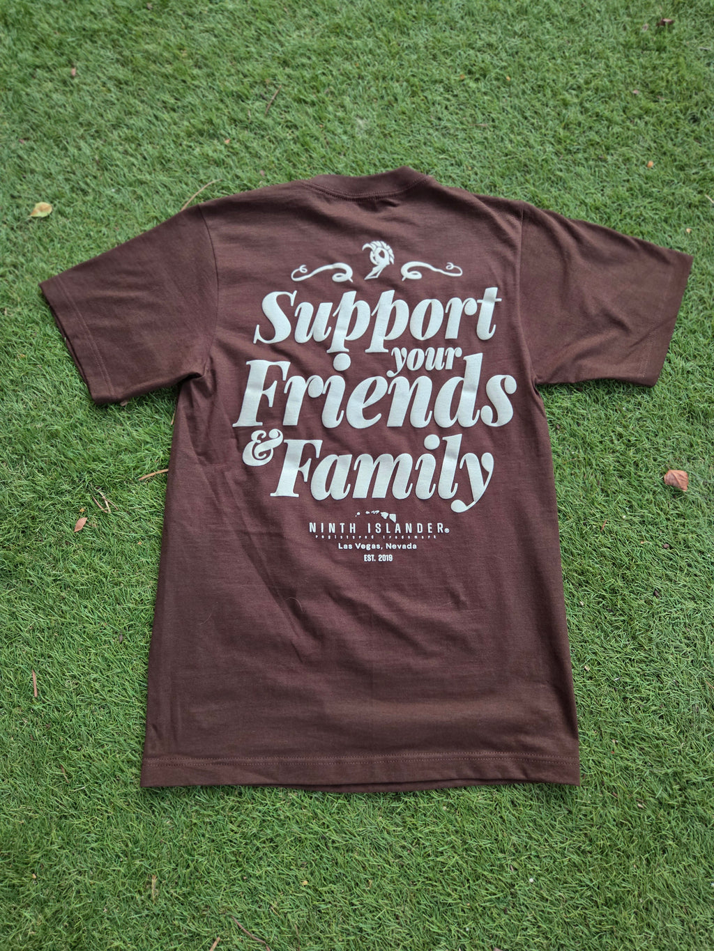 FRIENDS & FAMILY brown oversized heavyweight Tshirt