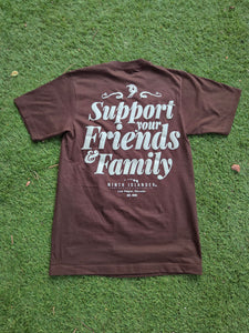 FRIENDS & FAMILY brown oversized heavyweight Tshirt