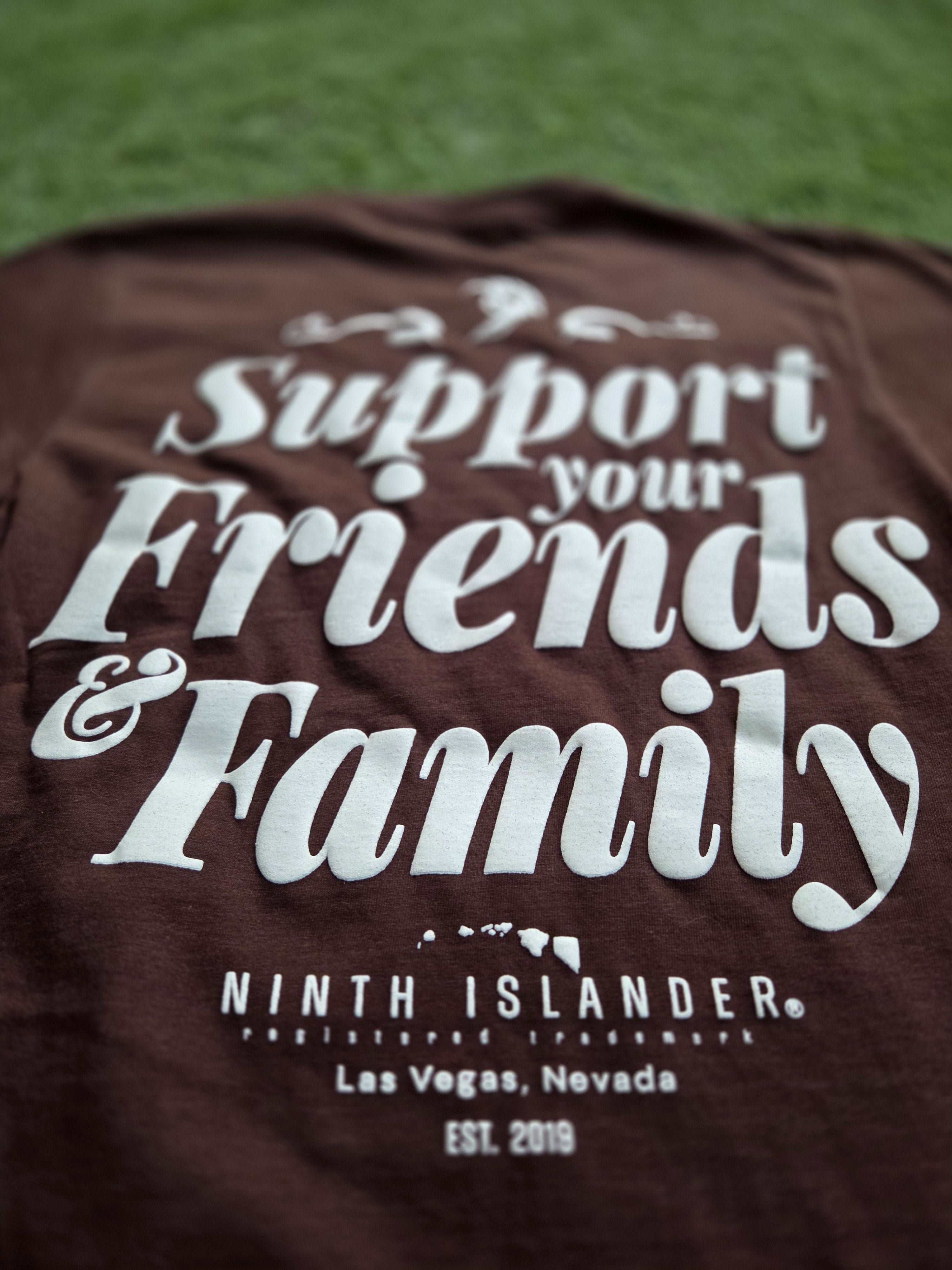 FRIENDS & FAMILY brown oversized heavyweight Tshirt