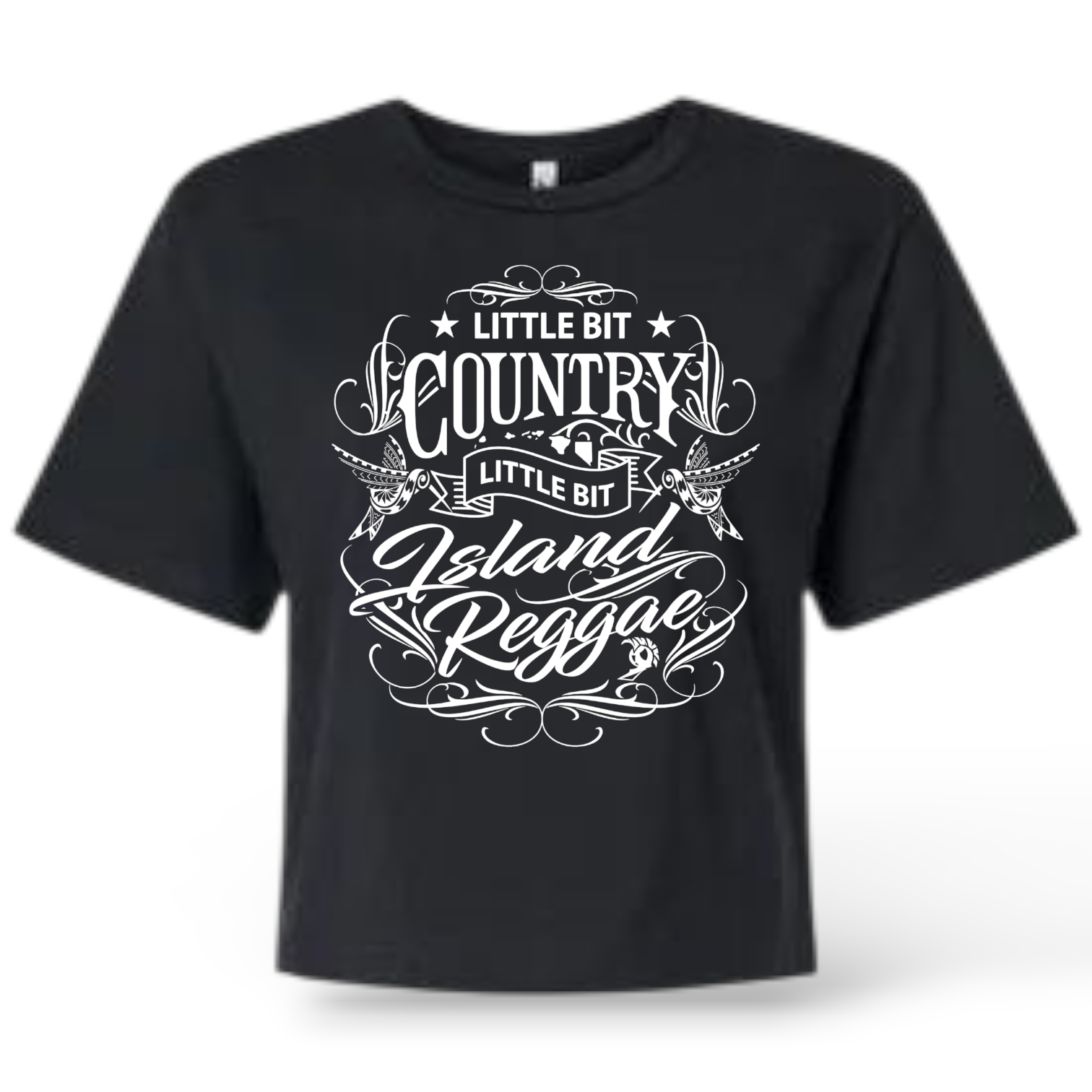 Country ISLAND Reggae Boxy Cut Off Women's T