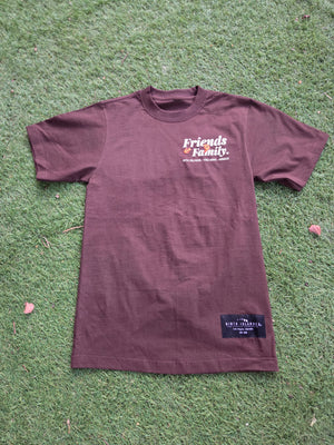 FRIENDS & FAMILY brown oversized heavyweight Tshirt