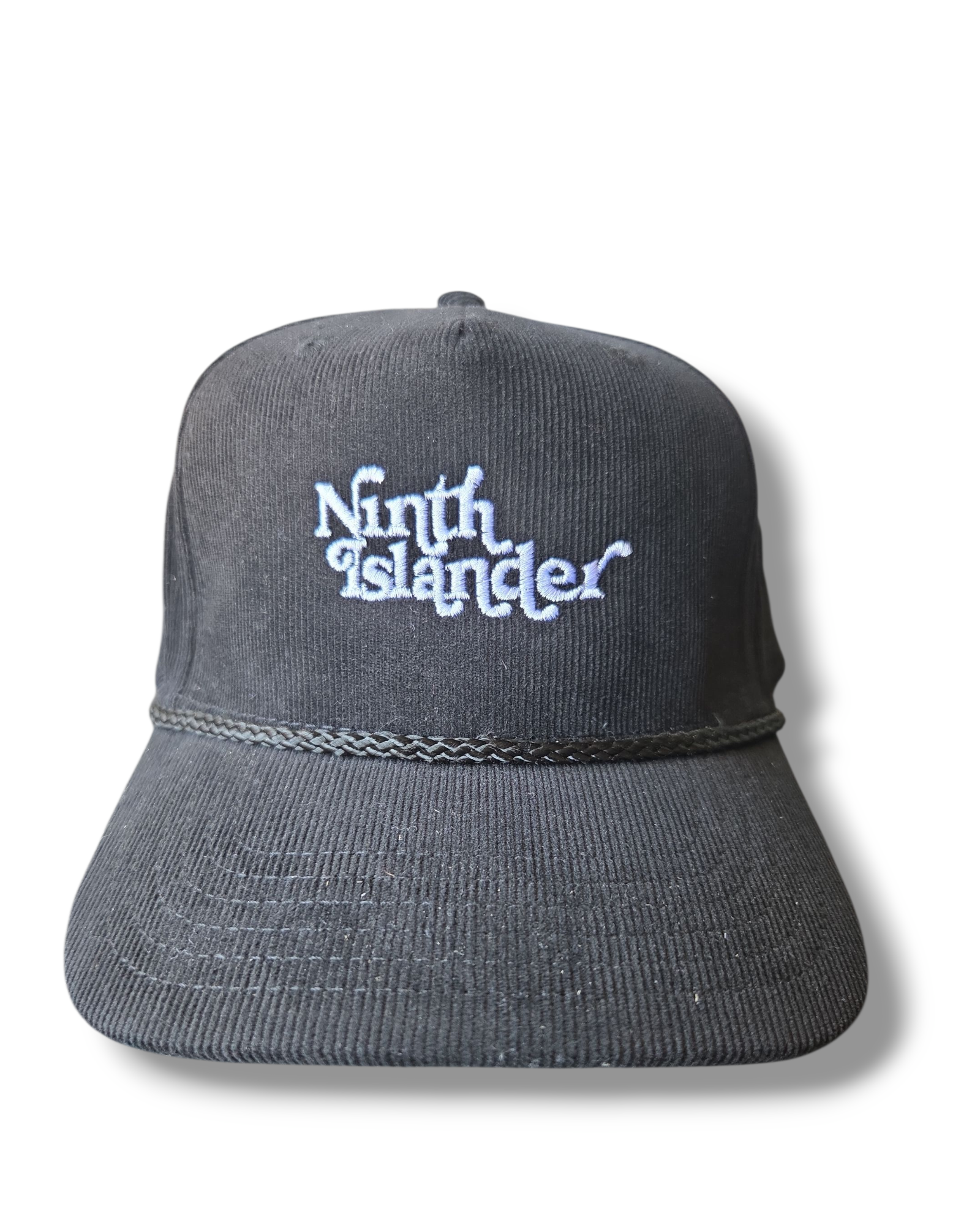 NINTH ISLANDER black corduroy snapback