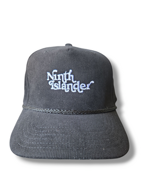 NINTH ISLANDER black corduroy snapback