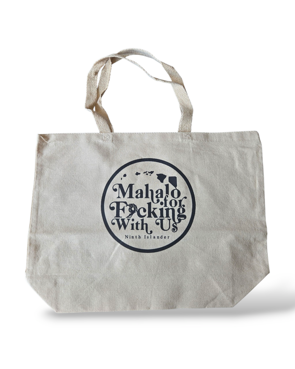 Mahalo Jumbo Canvas Totes