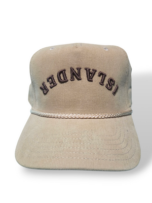 ISLANDER Corduroy rally cap (brown/tan)small block