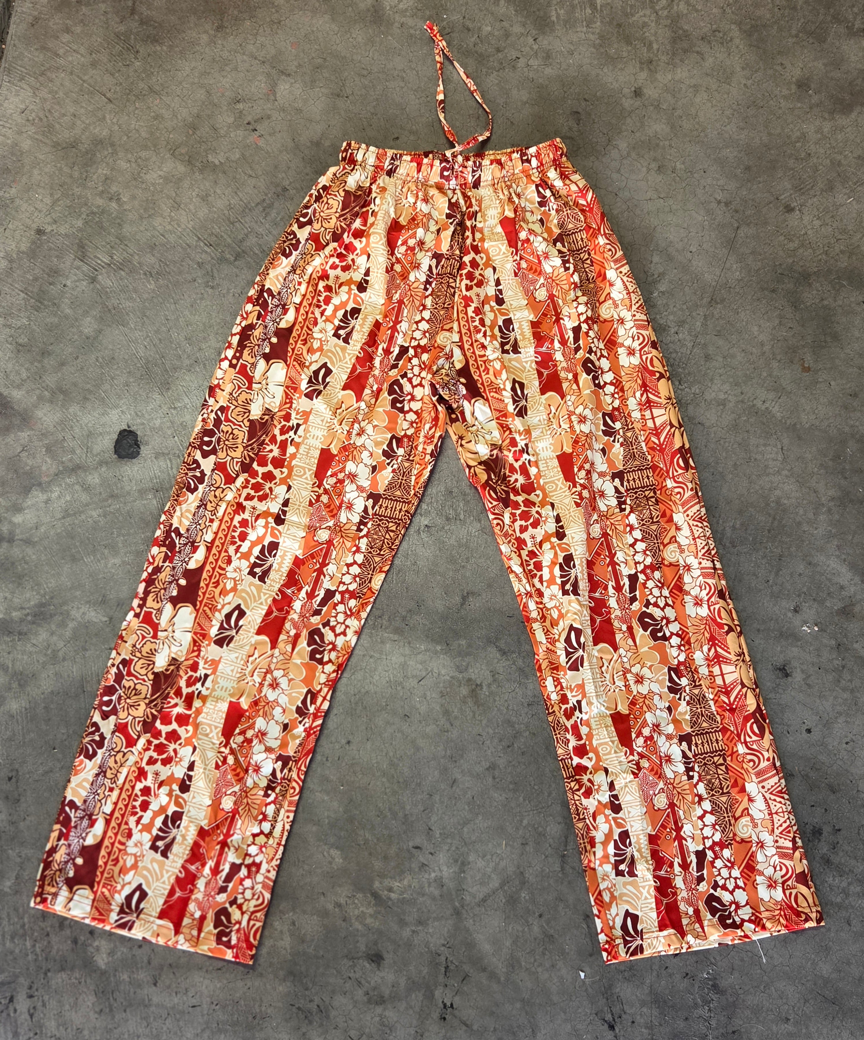 Flowy Aloha print pants