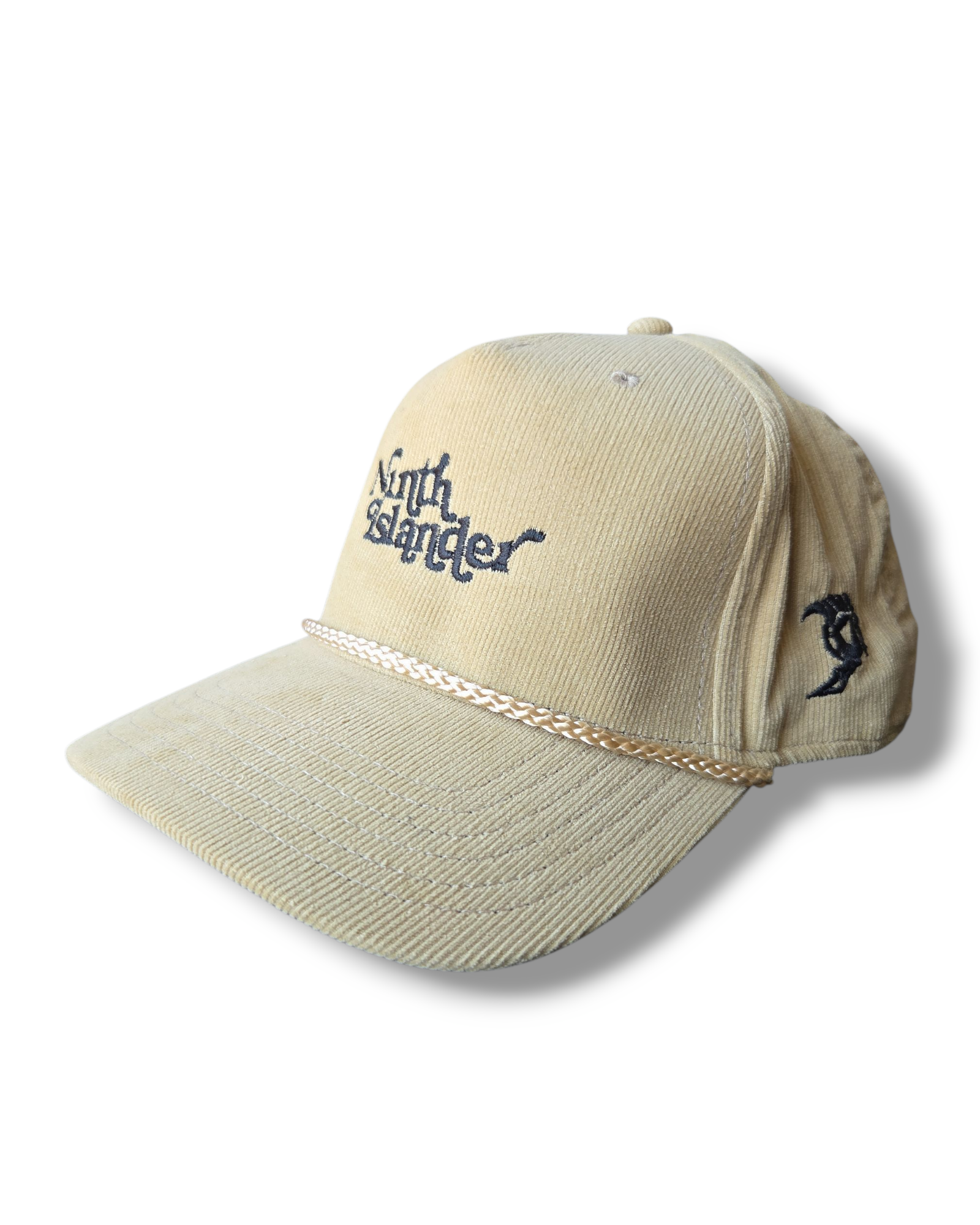 NINTH ISLANDER tan corduroy snapback