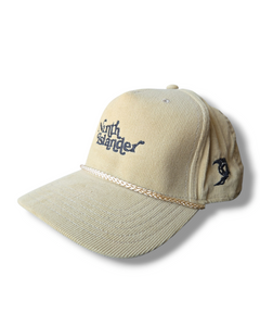 NINTH ISLANDER tan corduroy snapback